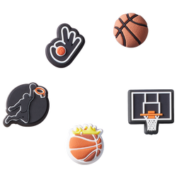 Adulte - Crocs Paquet de 5 breloques Jibbitz d’équipe de basketball - Multi