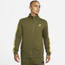 Nike Club Full Zip Jacket - Men's Green/Gold