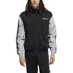 Men's - adidas Originals Sport Fleece Track Top - Grey/Black