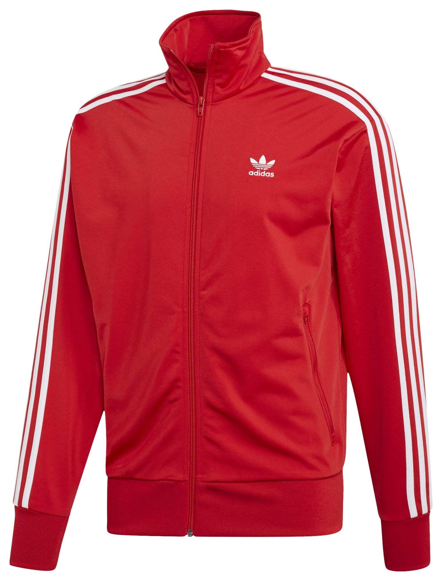 adidas track top black with red stripes