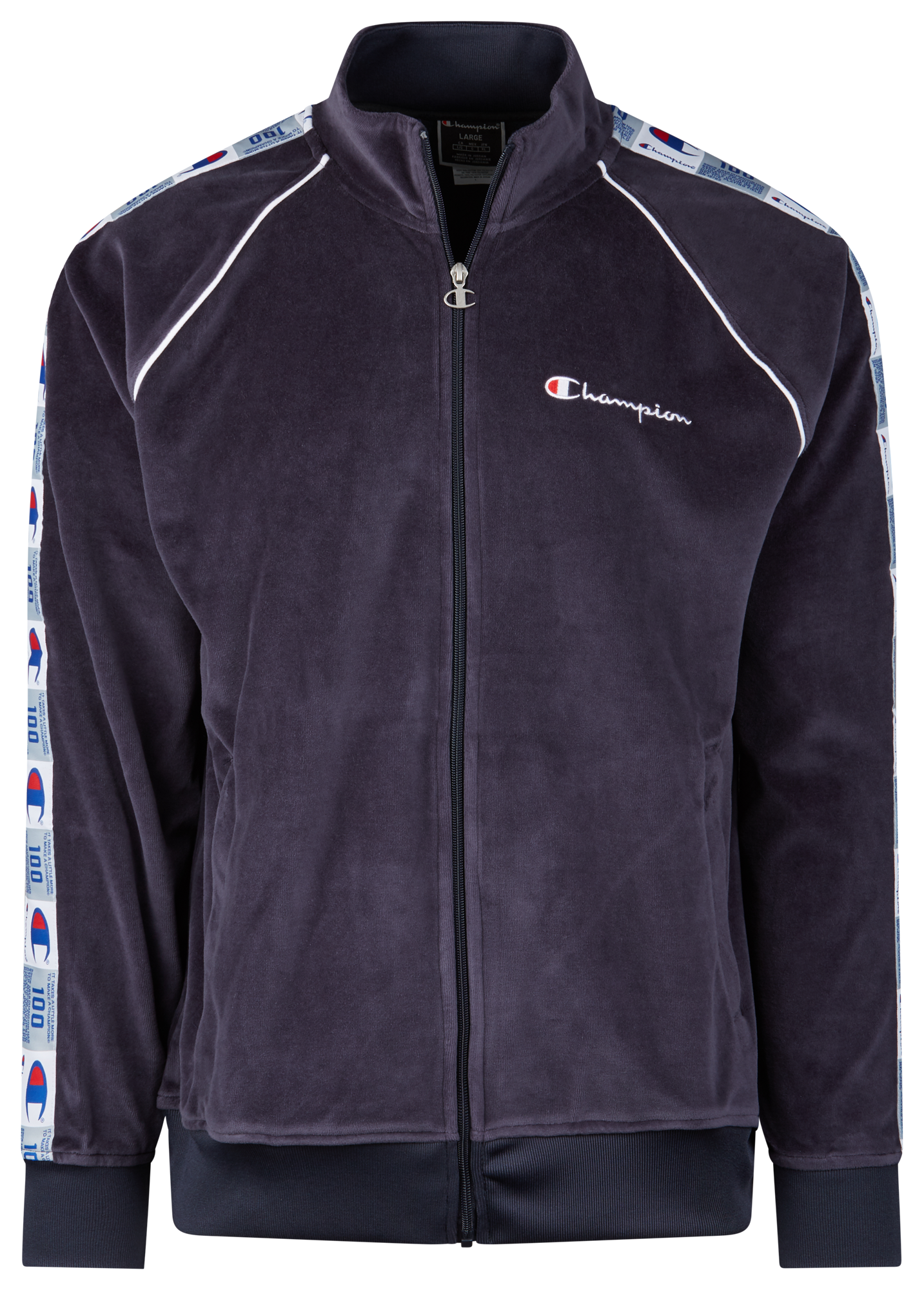 champion velour track top