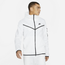 Nike Tech Fleece Full Zip Hdy - Men's White/Black