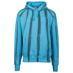 Men's - Champion Lightweight Fleece Feather Dye Hoodie - Blue
