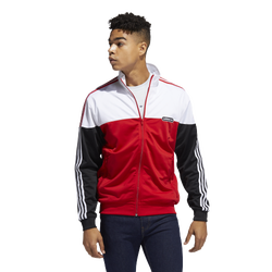 Men's - adidas Firebird Track Top  - Red/Black/White