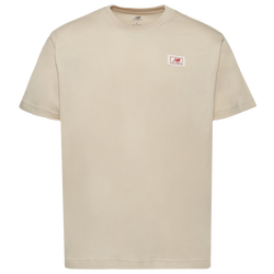 Men's - New Balance Woven Label T-Shirt  - Timberwolf