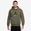 Jordan Essential Fleece Baseline Hoodie  - Men's Black/Medium Olive/White