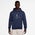 Jordan Essential Fleece Baseline Hoodie  - Men's Gray/Navy