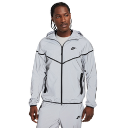Men's - Nike Reflect Tech Woven Full-Zip Jacket  - Reflect Silver/Black