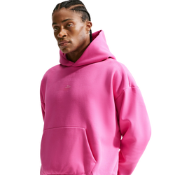 Men's - Nike Brush Pullover Hoodie  - Pink/White