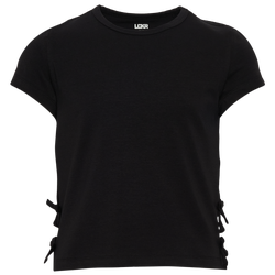 Girls' Grade School - LCKR Bow T-Shirt  - Black