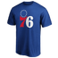 Fanatics 76ers Logo T-Shirt - Men's Royal/Royal