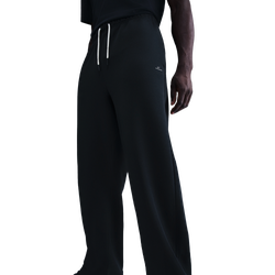 Men's - Nike Standard Issue Brushed Open Hem Pants  - Black/White