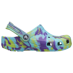 Boys' Grade School - Crocs Classic Clogs Marbled - Neptune/Purple/Multi