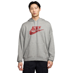 Pour hommes - Nike Chandail à capuchon NRG Stranger Things 5 Vecna - Red/Dark Grey Heather