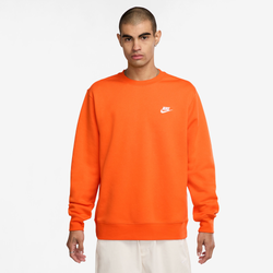 Men's - Nike Club Crew - Safety Orange/White