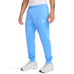 Men's - Nike Club Joggers  - University Blue/White/University Blue