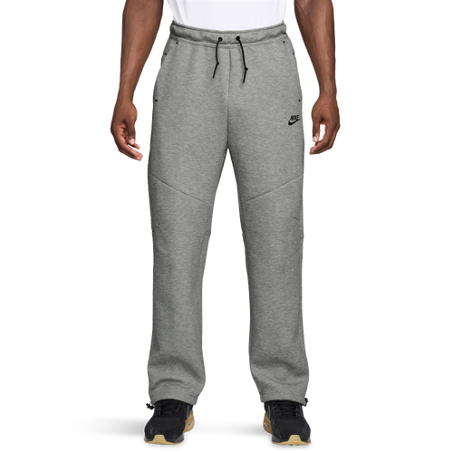 Nike Men's Tech Fleece Open Hem Pants - Size L - Black/Dark Gray Heather