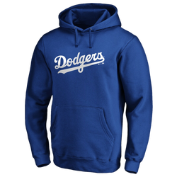 Men's - Fanatics Dodgers Official Wordmark Pullover Hoodie - Royal