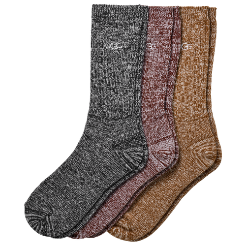 Ugg Mens  Rib Knit Cozy Crew 3 Pack Socks In Multi
