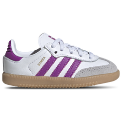 Girls' Toddler - adidas Originals Samba   - Purple Burst/Gum/White