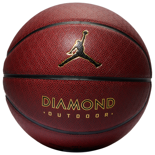 MENS - Jordan Diamond Outdoor 8P Basketball - Black/Gold Amber