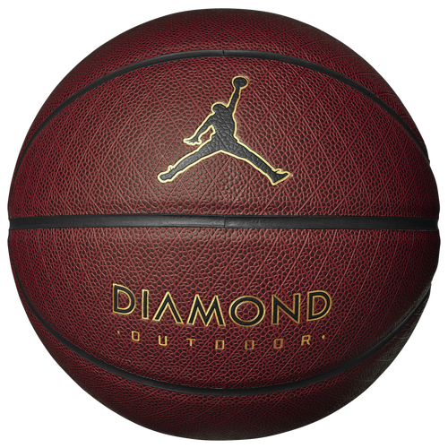 

Jordan Mens Jordan Diamond Outdoor 8P Basketball - Mens Amber/Black/Gold Size One Size