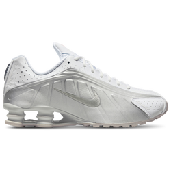 Men's - Nike Shox R4  - White/Metallic Silver