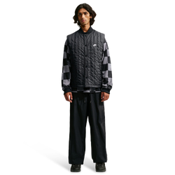 Men's - Nike Club Quilted Vest  - Black/White