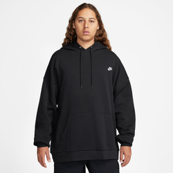 Men's - Nike Club FT Oversized Pullover Hoodie  - White/Black