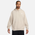 Nike Club FT Oversized Pullover Hoodie  - Men's White/Light Orewood Brown