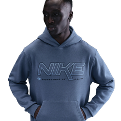 Men's - Nike Club Pullover Hoodie  - Diffused Blue