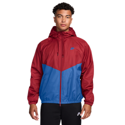 Men's - Nike NSW Windrunner Jacket  - Red/Blue
