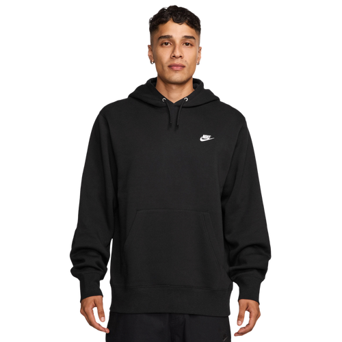Nike Men's Club Pullover Hoodie - Size S - Black/White