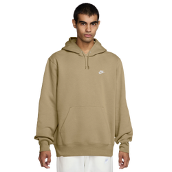 Men's - Nike Club Basketball Pullover Hoodie  - Parachute Beige/White
