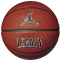 Jordan Legacy 2.0 8-Panel Basketball - Jordan Metallic Silver/Amber Black