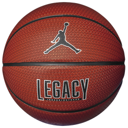 Men's - Jordan Legacy 2.0 8-Panel Basketball - Metallic Silver/Amber/Black