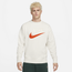 Nike Trend Fleece Crew - Men's Beige/White/Red