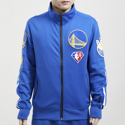 Men's - Pro Standard Warriors Classic Track Jacket - Blue/Blue