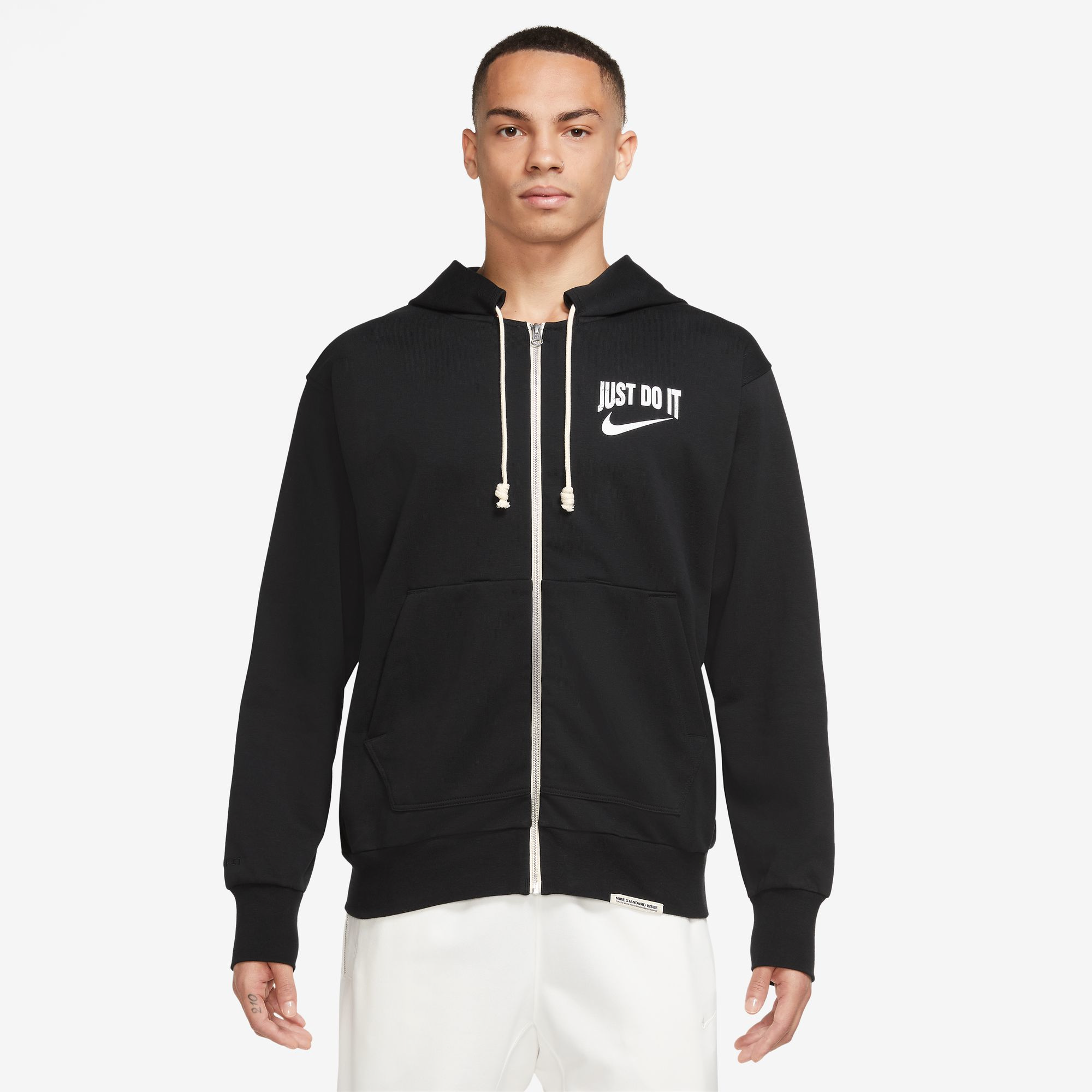 Nike hoodie hot sale black zip