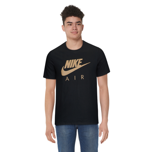 

Nike Mens Nike Air T-Shirt - Mens Black/Gold Reflective Size XS