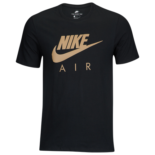 

Nike Mens Nike Air T-Shirt - Mens Black/Gold Reflective Size XS