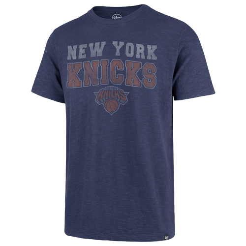 47 Brand Mens New York Knicks Stadium Wave Scrum T-Shirt - - Bleacher Blue