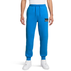 Men's - Nike NRG Club Stranger Things 5 WSQK Pants  - Lt Photo Blue/Black