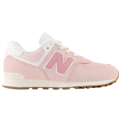 

New Balance Girls New Balance 574 Classic - Girls' Grade School Shoes Pink/Red Size 06.0