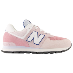 Girls' Grade School - New Balance 574 Classic - Hazy Rose/Blue