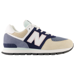 Boys' Grade School - New Balance 574 Classic - Navy/Tan