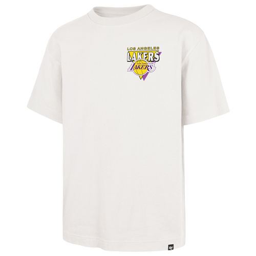 47 Brand Mens Los Angeles Lakers Lakers Alternate Under Bar Foundation T-Shirt - - Sandstone