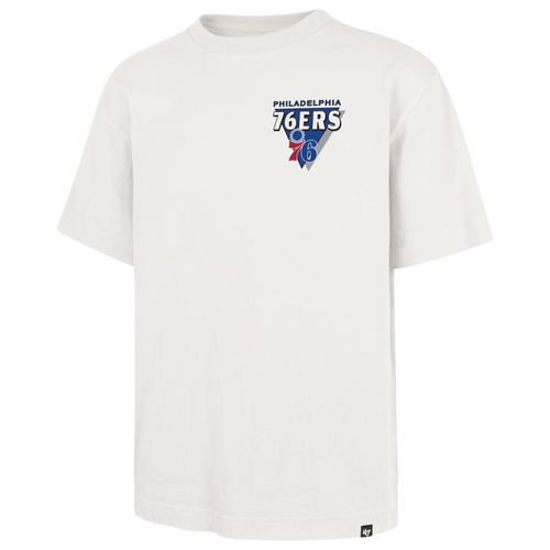 47 Brand Mens Philadelphia 76ers 76Ers Alternate Under Bar Foundation T-Shirt - - Sandstone
