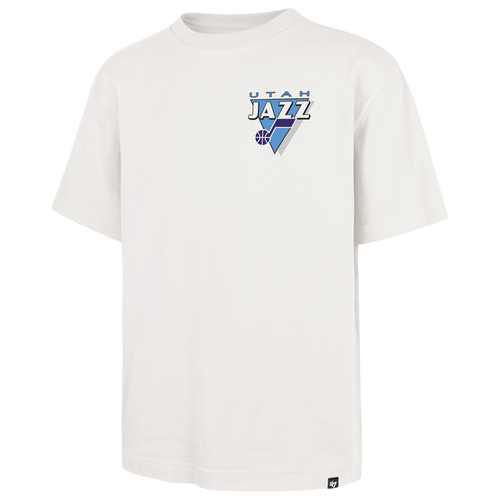 47 Brand Mens Utah Jazz Jazz Alternate Under Bar Foundation T-Shirt - - Sandstone Size XL