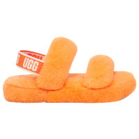 Yellow pink orange ugg slides hot sale